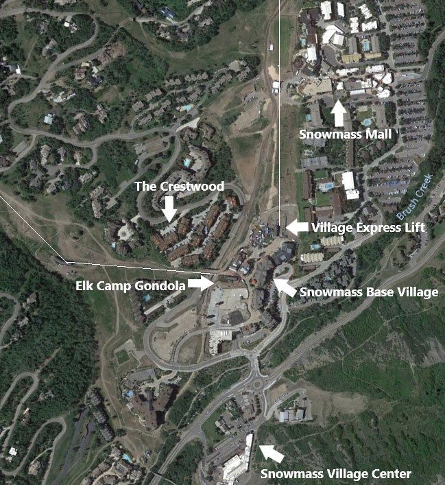 Snowmass Points of Interest Map